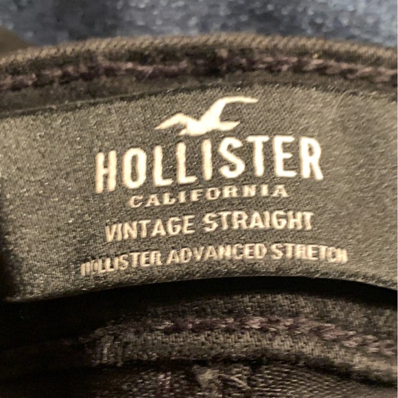 Hollister Black Distressed Vintage Straight Jeans - Picture 5 of 7